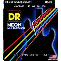 Струни для бас-гітари DR NMCB-40 Hi-Def Neon Multicolor K3 Coated Light 40/100