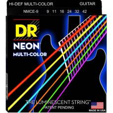 Струны для электрогитары DR NMCE-9 Hi-Def Neon Multi-Color K3 Coated Light 9/42