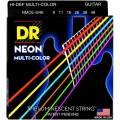 Струны для электрогитары DR NMCE-9/46 Hi-Def Neon Multi-Color K3 Coated Light Heavy 9/46