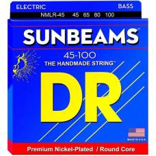 Струны для бас-гитары DR NMLR-45 Sunbeams Nickel Plated 4 String Medium Light 45/100