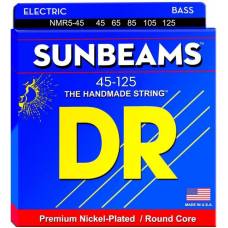 Струны для бас-гитары DR NMR5-45 Sunbeams Nickel Plated 5 String Medium 45/125