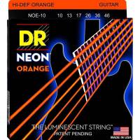Струни для електрогітари DR NOE-10 Hi-Def Neon Orange K3 Coated Medium 10/46