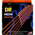 Струны для электрогитары DR NOE-9 Hi-Def Neon Orange K3 Coated Light 9/42