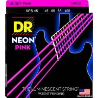 Струни для бас-гітари DR NPB-45 Hi-Def Neon Pink K3 Coated Medium 45/105