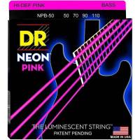 Струны для бас-гитары DR NPB-50 Hi-Def Neon Pink K3 Coated Heavy 50/110