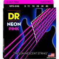 Струны для электрогитары DR NPE-9/46 Hi-Def Neon Pink K3 Coated Light Heavy 9/46