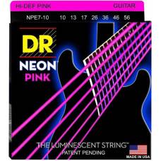 Струны для электрогитары DR NPE7-10 Hi-Def Neon Pink K3 Coated Medium 7-String 10/56