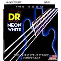 Струни для бас-гітари DR NWB-45 Hi-Def Neon White K3 Coated Medium 45/105