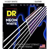 Струны для электрогитары DR NWE-10 Hi-Def Neon White K3 Coated Medium 10/46