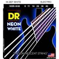 Струны для электрогитары DR NWE-9/46 Hi-Def Neon White K3 Coated Light/Medium 9/46