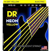 Струни для електрогітари DR NYE-10 Hi-Def Neon Yellow K3 Coated Medium 10/46