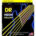 Струны для электрогитары DR NYE-11 Hi-Def Neon Yellow K3 Coated Heavy 11/50