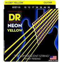 Струны для электрогитары DR NYE7-10 Hi-Def Neon Yellow K3 Coated Medium 7-String 10/56