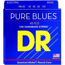 Струны для бас-гитары DR PB-45 Pure Blues Quantum-Nickel Medium 45/105
