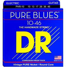 Струны для электрогитары DR PHR-10 Pure Blues Pure Nickel Medium 10/46