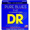 Струны для электрогитары DR PHR-9 Pure Blues Pure Nickel Light 9/42