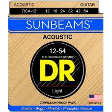 Струны для акустической гитары DR RCA-12 Sunbeams Phosphor Bronze Light 12/54