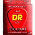 Струны для электрогитары DR RDE-10 Red Devils Medium Coated 10/46