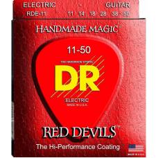 Струны для электрогитары DR RDE-11 Red Devils Heavy Coated 11/50