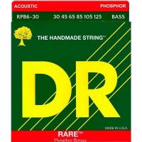 Струни для акустичної бас-гітари DR RPB6-30 Rare Phosphor Bronze 6 String Medium 30/125