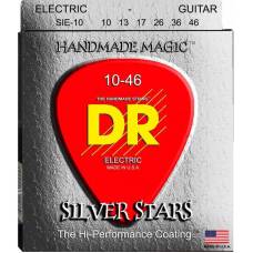 Струны для электрогитары DR SIE-10 Silver Stars Medium Coated 10/46