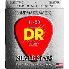 Струны для электрогитары DR SIE-11 Silver Stars Heavy Coated 11/50