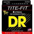 Струны для электрогитары DR TF8-11 Tite-Fit Nickel Plated Heavy 8 Strings 11/80
