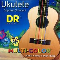Струни для укулеле DR Multi-Color UMCSC Soprano/Concert
