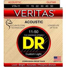 Струны для акустической гитары DR VTA-11 Veritas Phosphor Bronze Custom Light 11/50