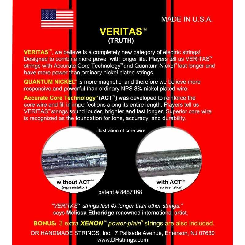 Струни для електрогітари DR VTE-9/46 Veritas Quantum Nickel 9/46