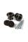 Стреплоки для ременя DUNLOP STRAPLOK DUAL DESIGN STRAP BUTTON SET - BLACK