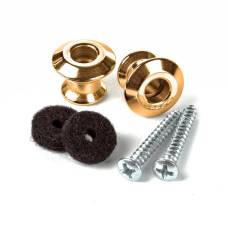 Стреплоки для ремня DUNLOP STRAPLOK DUAL DESIGN STRAP BUTTON SET - GOLD