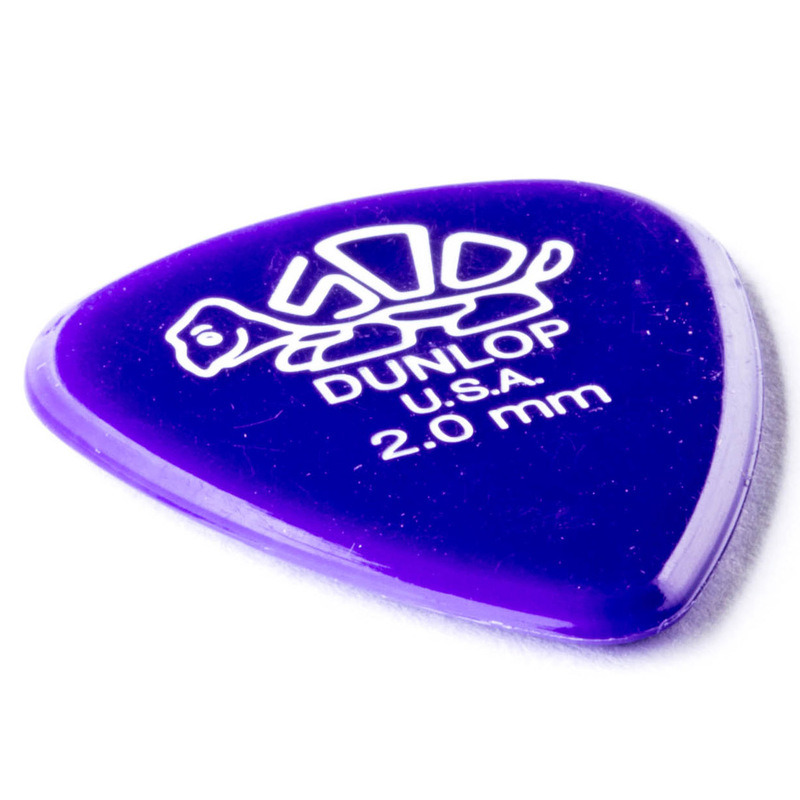 Медиатор Dunlop 4100 Delrin 500 Standard Plectrum Guitar Pick 2.0 mm (1 шт.)
