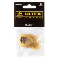 Медиаторы Dunlop 433P2.0 Ultex Sharp Player's Pack 2.0 mm (6 шт.)