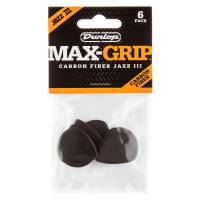 Медіатори Dunlop 471P3C Max-Grip Jazz III Carbon Fiber Player's Pack (6 шт.)