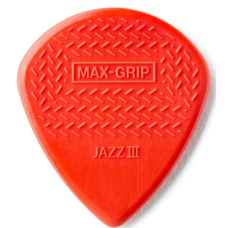 Медиатор Dunlop 471R-3N  Max Grip Jazz III Guitar Pick (1 шт.)