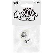Медиаторы Dunlop 478P0.73 Tortex White Jazz III Player's Pack 0.73 mm (12 шт.)