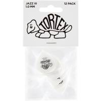 Медиаторы Dunlop 478P1.0 Tortex White Jazz III Player's Pack 1.0 mm (12 шт.)