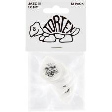 Медиаторы Dunlop 478P1.0 Tortex White Jazz III Player's Pack 1.0 mm (12 шт.)