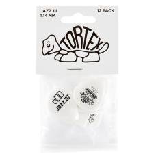 Медиаторы Dunlop 478P1.14 Tortex White Jazz III Player's Pack 1.14 mm (12 шт.)