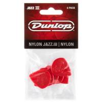 Медиаторы Dunlop 47P3N Nylon Jazz III Red Nylon Player's Pack (6 шт.)