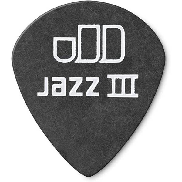 Медиаторы Dunlop 482P0.50 Tortex Pitch Black Jazz III Player's Pack 0.50 mm (12 шт.)