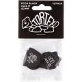Медіатори Dunlop 482P0.60 Tortex Pitch Black Jazz III Player's Pack 0.60 mm (12 шт.)