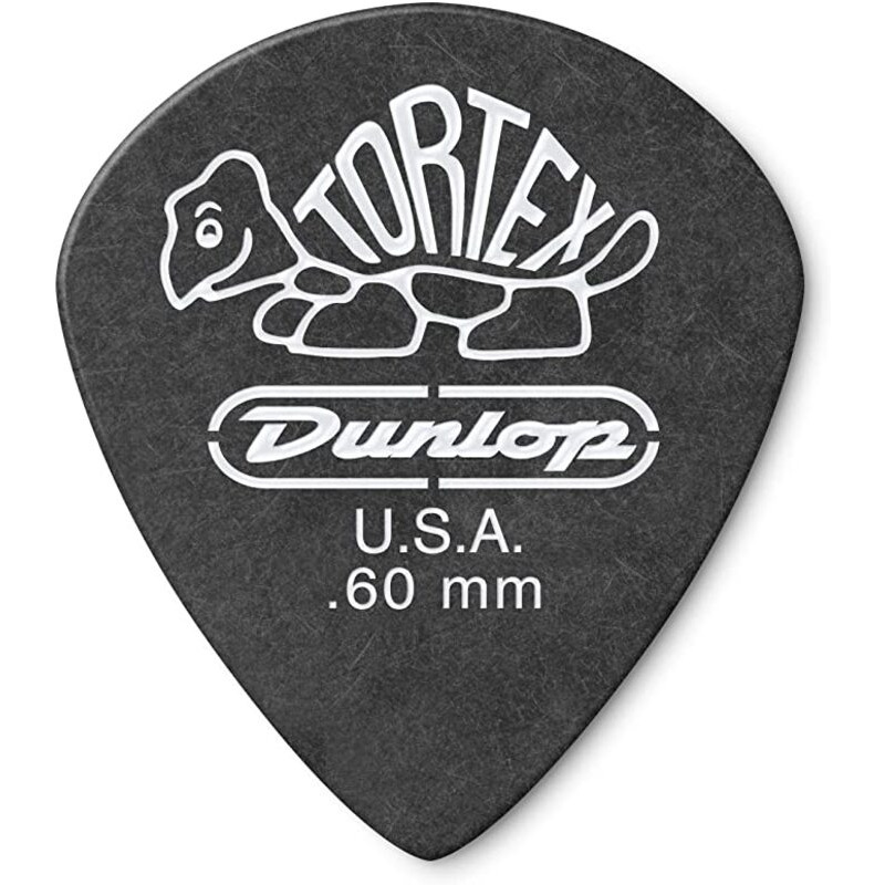 Медиаторы Dunlop 482P0.60 Tortex Pitch Black Jazz III Player's Pack 0.60 mm (12 шт.)