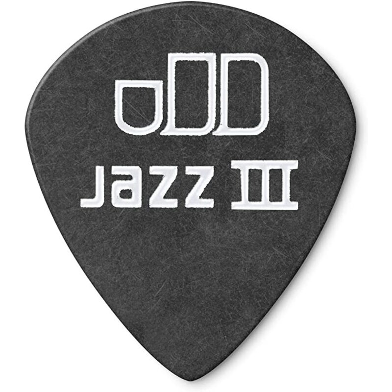 Медиаторы Dunlop 482P0.60 Tortex Pitch Black Jazz III Player's Pack 0.60 mm (12 шт.)