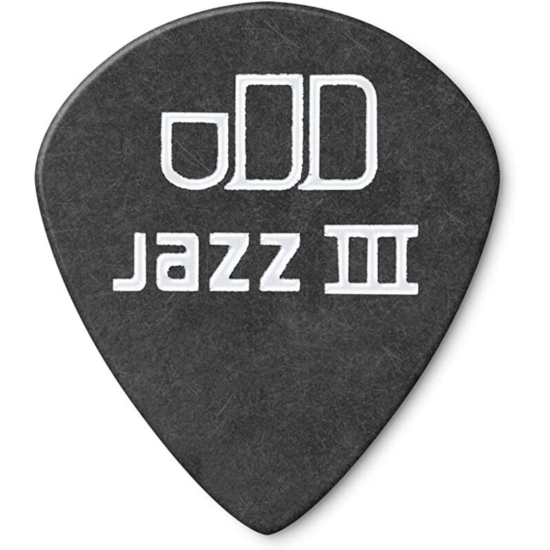 Медиаторы Dunlop 482P0.73 Tortex Pitch Black Jazz III Player's Pack 0.73 mm (12 шт.)