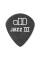 Медіатори Dunlop 482P1.0 Tortex Pitch Black Jazz III Player's Pack 1.0 mm (12 шт.)