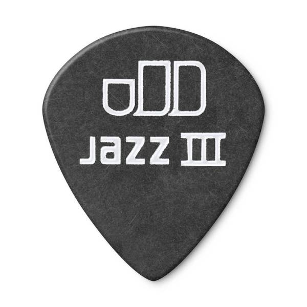 Медіатори Dunlop 482P1.0 Tortex Pitch Black Jazz III Player's Pack 1.0 mm (12 шт.)
