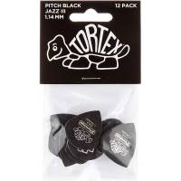 Медіатори Dunlop 482P1.14 Tortex Pitch Black Jazz III Player's Pack 1.14 mm (12 шт.)