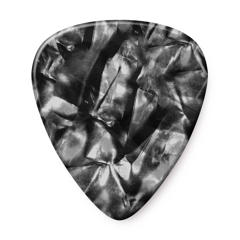 Медиаторы Dunlop 483P02TH Genuine Celluloid Black Pearloid Thin Player's Pack (12 шт.)